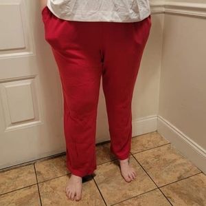 Lands'end Red LG Stretch Pants